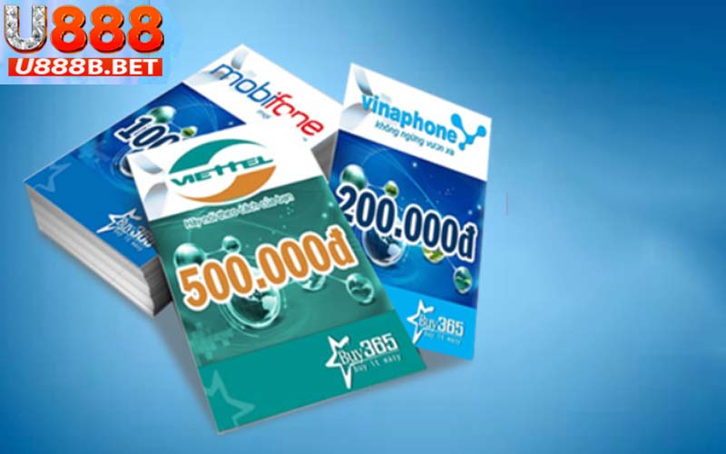 Nạp tiền U888 bằng thẻ cào