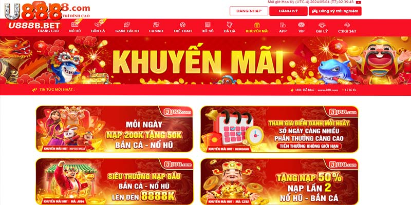 J88com nhiều khuyến mãi khủng liên tục cập nhật